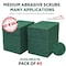 Kleen Handler 40-Pack Green Medium Duty Cleaning Pads, Kitchen Scrub Sponges, Scouring Pads for Dishes & More BLKH-ES-SP-GR-40-1 - alternate 4
